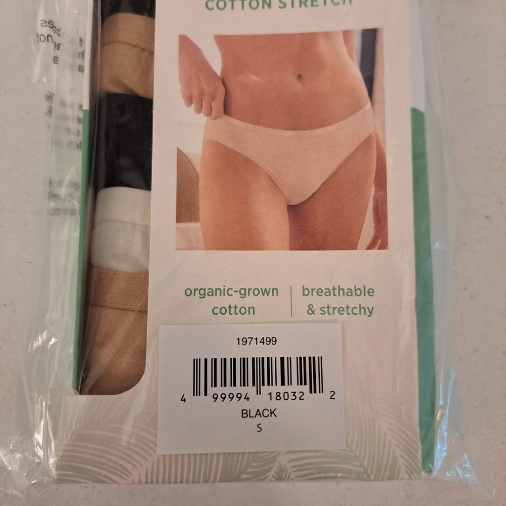 Jockey Womens bikini underwear S Multi NWT Organic Cotton 5pk Bikinis 1730-224